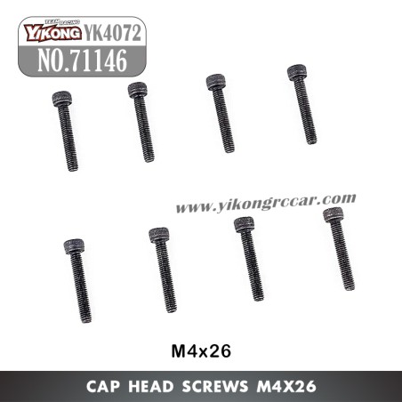 YIKONG YK4072 DF7 RC Short Truck Parts Cap Head Screw (M4x26) 71146