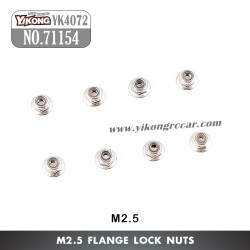 YIKONG YK4072 DF7 RC Short Truck Parts Flange Lock Nuts (M2.5) 71154