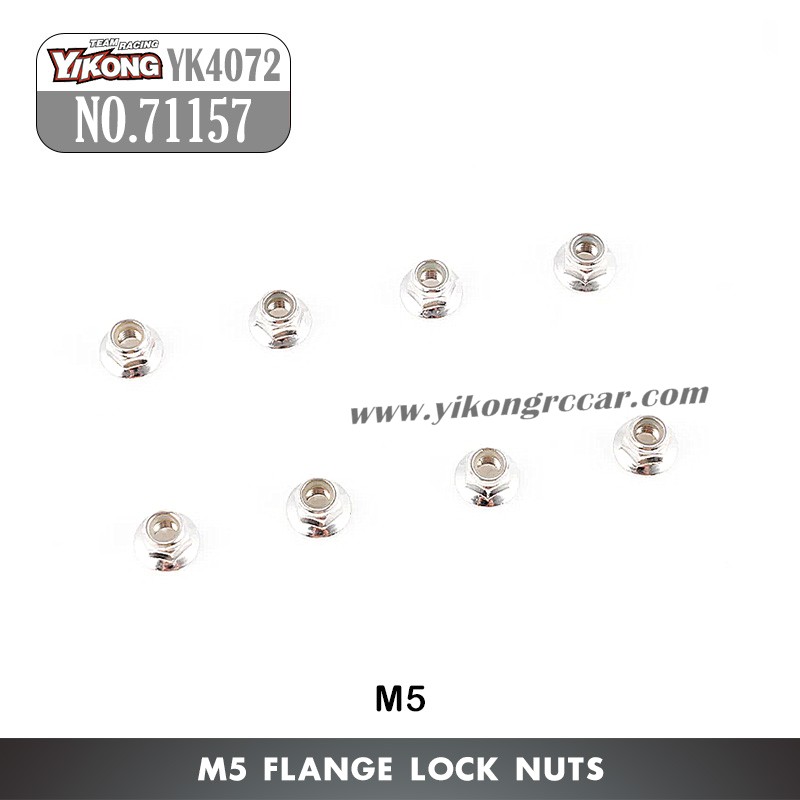 YIKONG YK4072 DF7 RC Short Truck Parts Flange Lock Nuts (M5) 71157