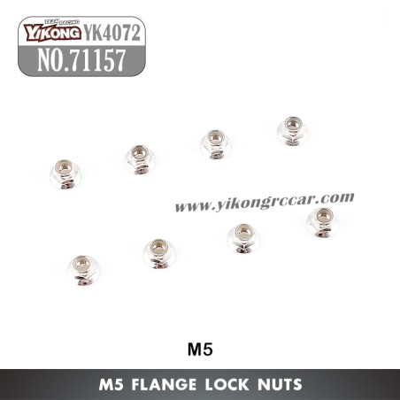 YIKONG YK4072 DF7 RC Short Truck Parts Flange Lock Nuts (M5) 71157
