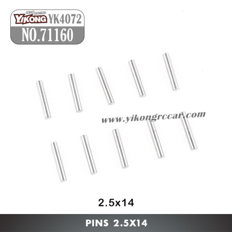 YIKONG YK4072 DF7 RC Short Truck Parts Pins (2.5x14) 71160