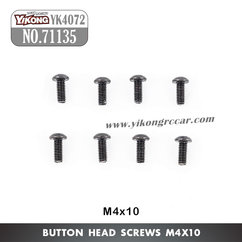 YIKONG YK4072 Parts Button Head Screws (M4x10) 71135
