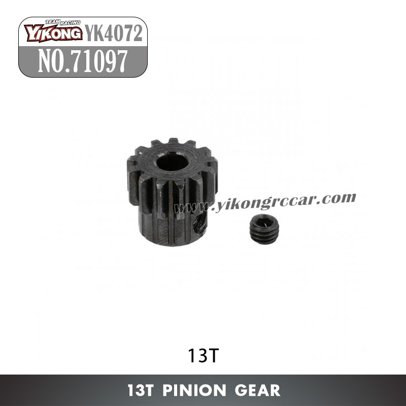YIKONG YK4072 Desert RC Truck Parts 13T Pinion Gear 71097