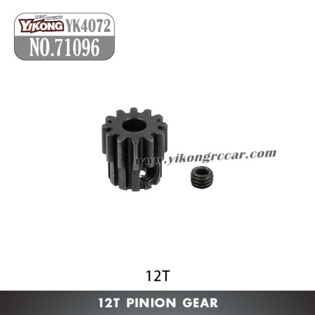 YIKONG YK4072 Desert RC Truck Parts Pinion Gear 12T 71096