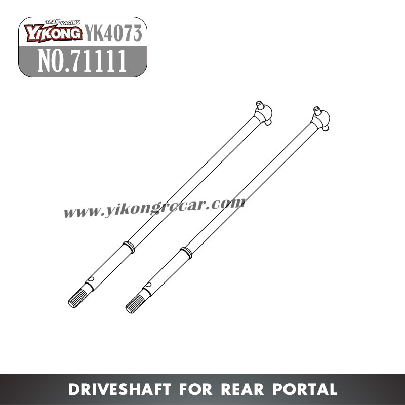 71111 YIKONG YK4073 RC Car Parts Drive shaft for Rear Portal