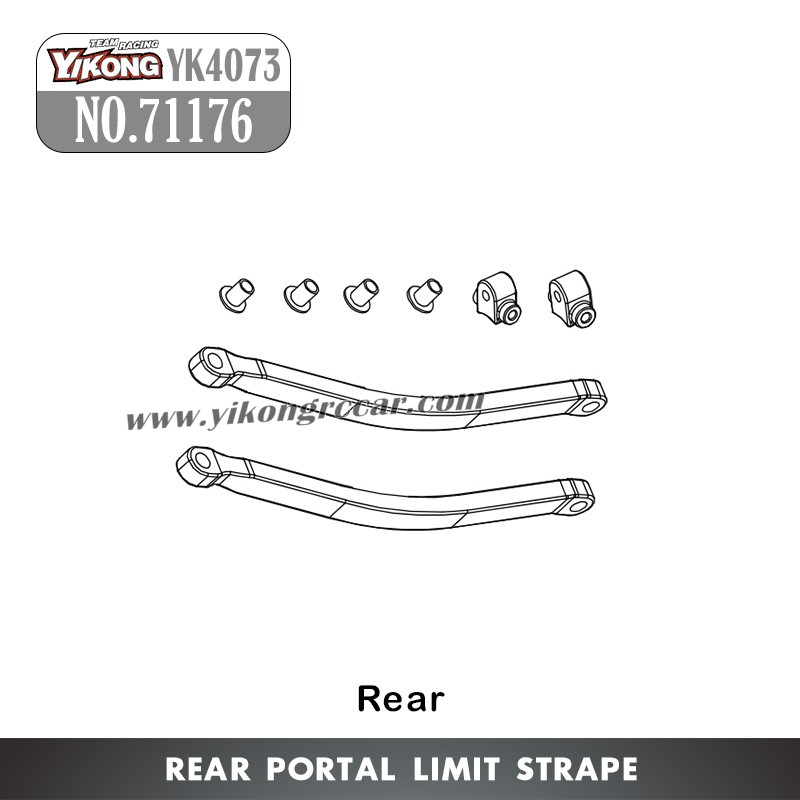 71176 YIKONG YK4073 RC Car Parts Rear Portal Limit Strape
