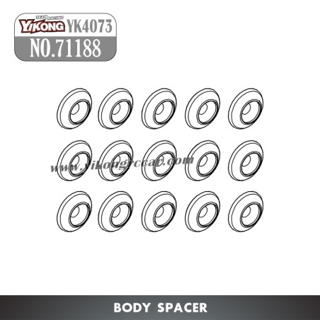 71188 YIKONG YK4073 RC Car Parts Body Spacer
