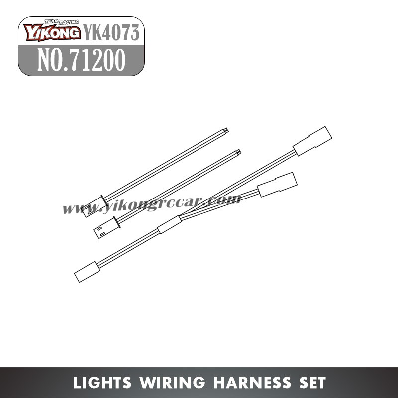 71200 YIKONG YK4073 RC Car Parts Lights Wiring Harness set