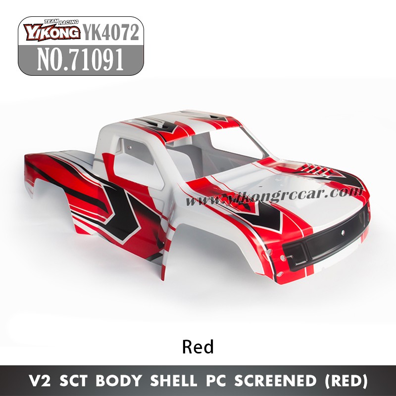YIKONG DF7 YK4072v2 Parts SCT Body Shell (PC Screened) 71091