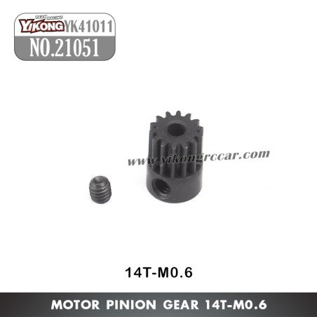 YIKONG YK41011 RC Crawler Parts Motor Pinion Gear (14T-M0.6) 21051