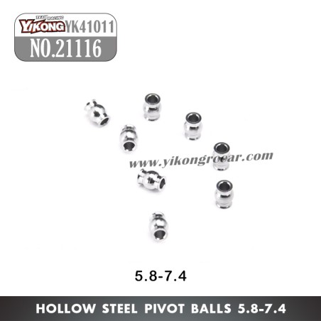 YIKONG YK41011 Parts Hollow Steel Pivot Balls (5.8-7.4) 21116