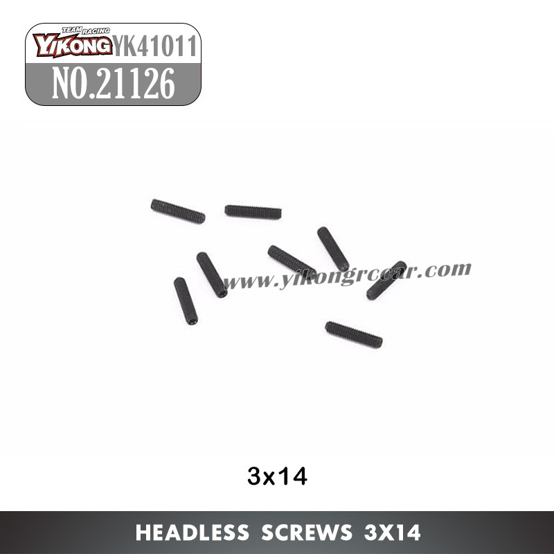 YIKONG YK41011 1/10 RC Car Parts Headless Screws (3x14) 21126