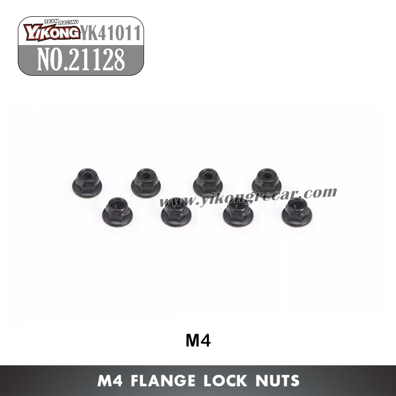 YIKONG YK41011 1/10 RC Car Parts M4 Flange Lock Nuts 21128