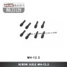 YIKONG YK41011 RC Truck Parts Screw Axle (M4-12.5) 21129
