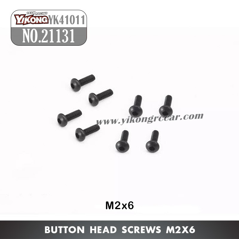 YIKONG YK41011 RC Truck Parts Button Head Screws (M2x6) 21131