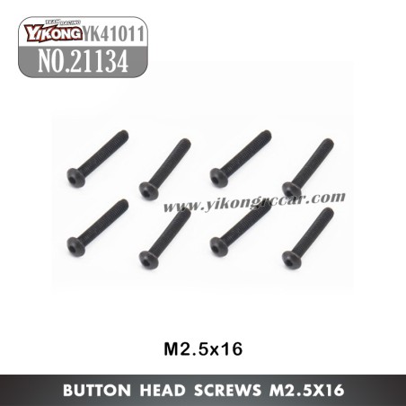 YIKONG YK41011 RC Truck Parts Button Head Screws (M2.5x16) 21134