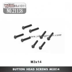 YIKONG YK41011 RC Truck Parts Button Head Screws (M3x14) 21138