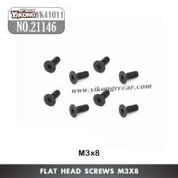 YIKONG YK41011 Parts Flat Head Screws (M3x8) 21146