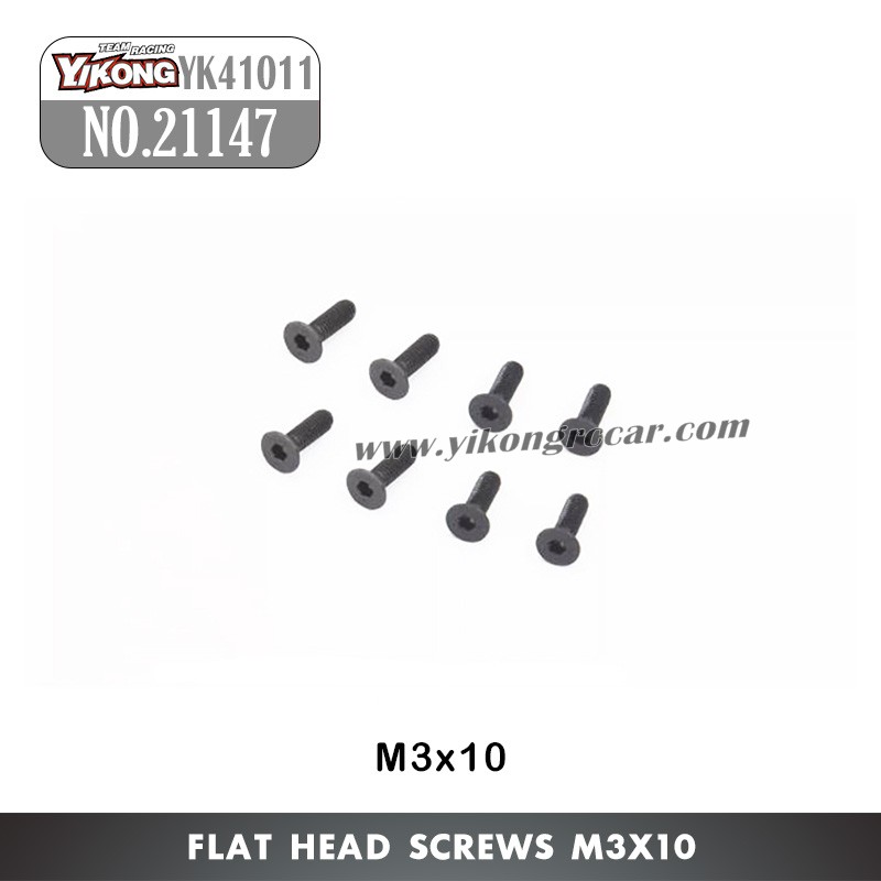 YIKONG YK41011 Parts Flat Head Screws (M3x10) 21147