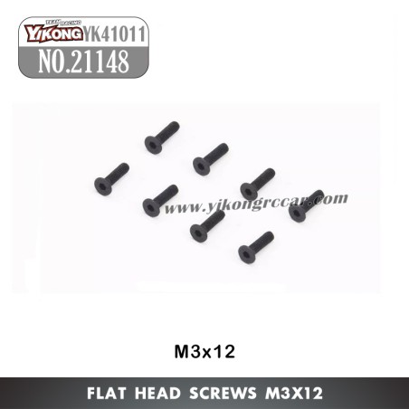 YIKONG YK41011 Parts Flat Head Screws (M3x12) 21148