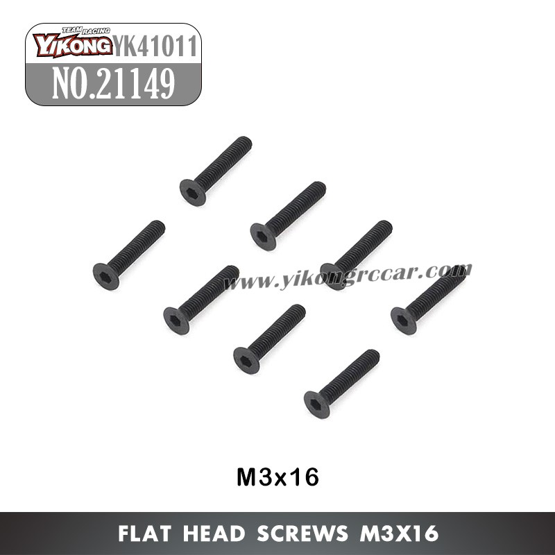 YIKONG YK41011 Parts Flat Head Screws (M3x16) 21149