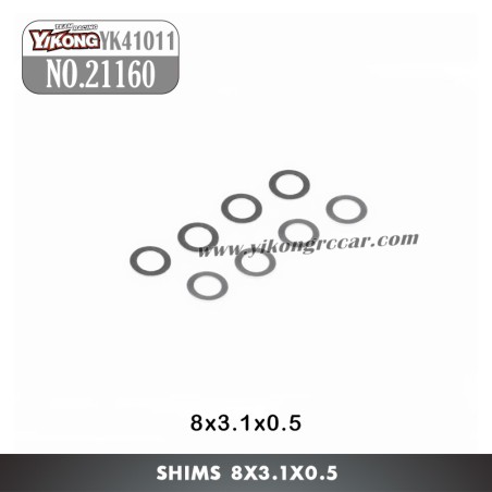 YIKONG YK41011 Parts Shims (8x3.1x0.5) 21160