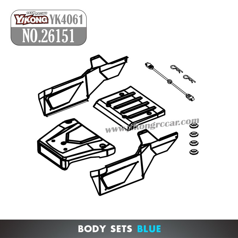 YIKONG YK4061 Parts Body Sets 26151 blue