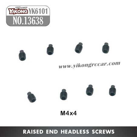 YIKONG YK6101 RC Crawler Parts Convex end capless screws 13638
