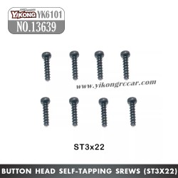 YIKONG YK6101 RC Crawler Parts Button Head Self-tapping srews (ST3x22) 13639