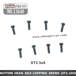 YIKONG YK6101 RC Crawler Parts Button Head Self-tapping srews (ST2.5x8) 13640