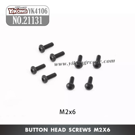 YIKONG YK4106 Pro Parts Pan head hex socket screws M2*6 21131