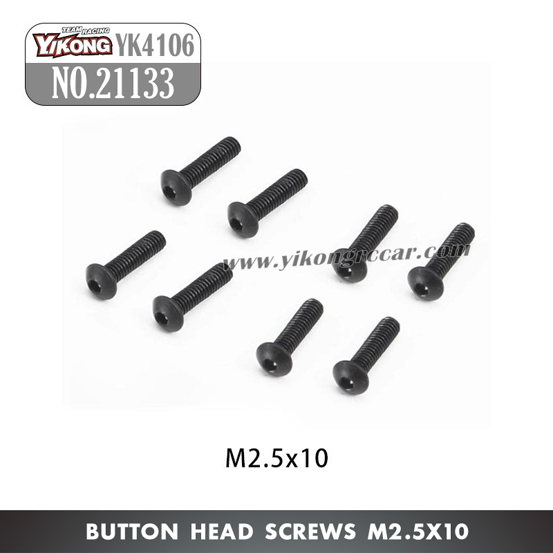 YIKONG YK4106 Pro Parts Pan head hex socket screws M2.5*10 21133