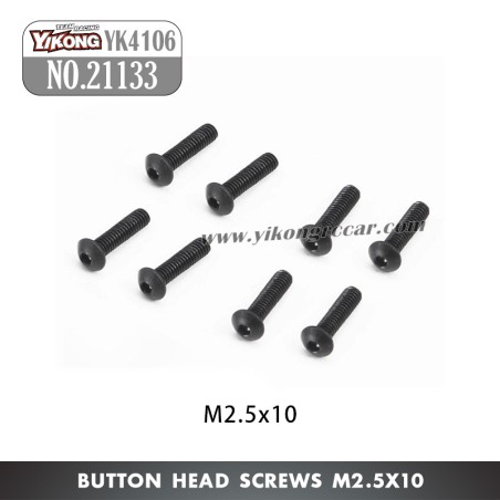 YIKONG YK4106 Pro Parts Pan head hex socket screws M2.5*10 21133