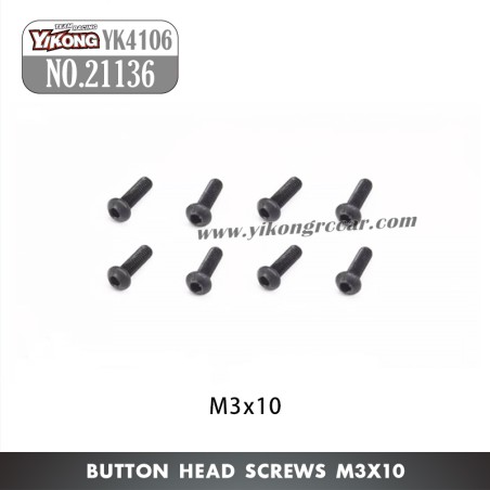 YIKONG YK4106 Pro Parts Pan head hex socket screws M3*10 21136