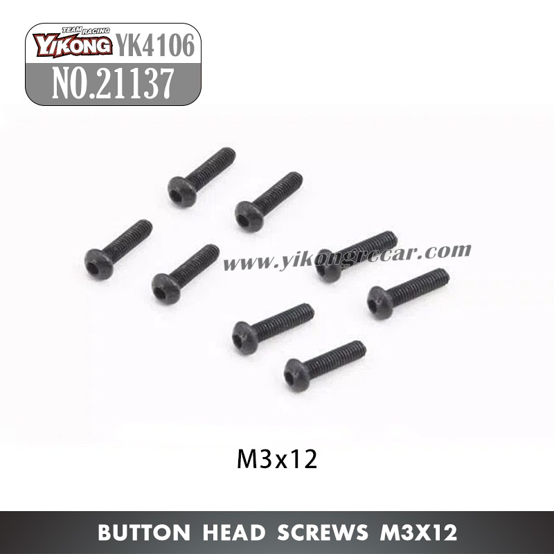 YIKONG YK4106 Pro Parts Pan head hex socket screws M3*12 21137