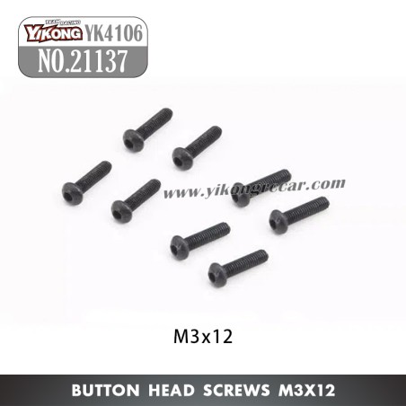 YIKONG YK4106 Pro Parts Pan head hex socket screws M3*12 21137