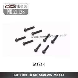 YIKONG YK4106 Pro Parts Pan head hex socket screws M3*14 21138