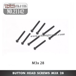 YIKONG YK4106 Pro Parts Pan head hex socket screws M3*28 21142