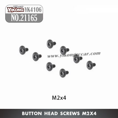 YIKONG YK4106 Pro Parts Pan head hex socket screws M2*4 21165
