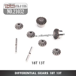YIKONG YK4106 Pro Parts Differential Gear Set 18T/13T 21032