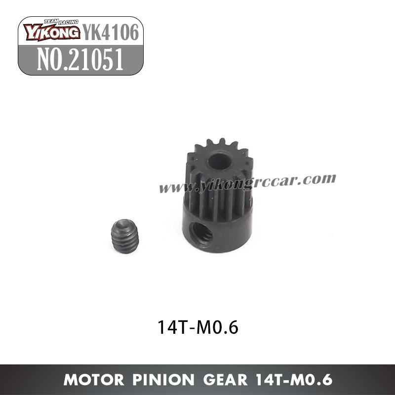 YIKONG YK4106 Pro Parts Motor Gear 14T M0.6 21051