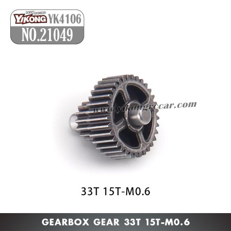 YIKONG YK4106 Pro Parts Gearbox Gear 33T/15T M0.6 21049