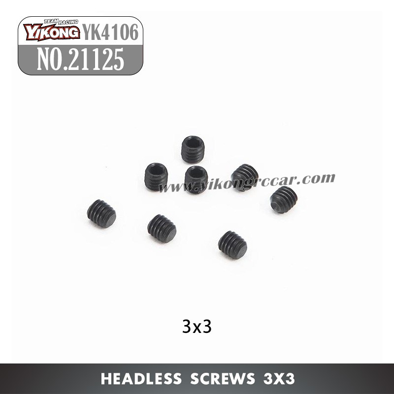 YIKONG YK4106 RC Crawler Parts Headless Screws (3x3) 21125