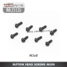 YIKONG YK4106 RC Crawler Parts Button Head Screws (M3x8) 21135