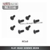 YIKONG YK4106 RC Crawler Parts Flat Head Screws (M3x8) 21146