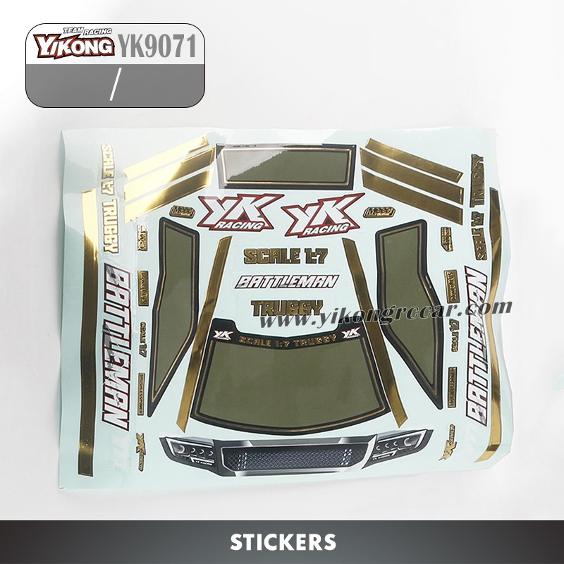 YIKONG YK9071 RC Crawler Parts Stickers