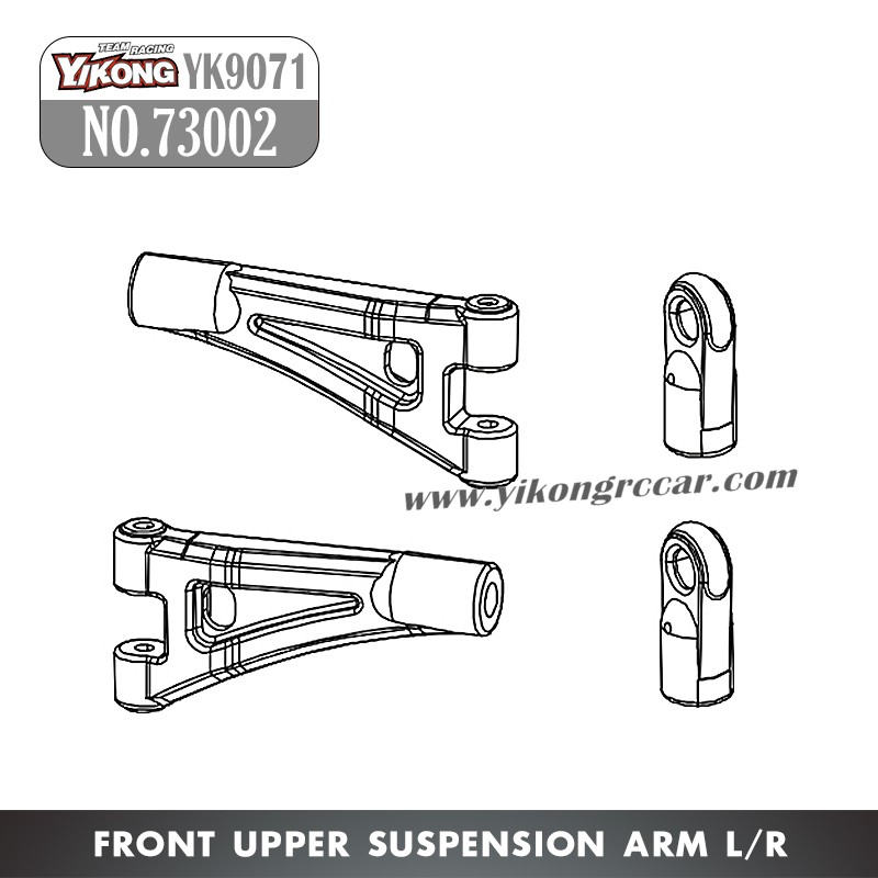 YIKONG YK9071 RC Crawler Parts Front Upper Suspension Arm L/R 73002