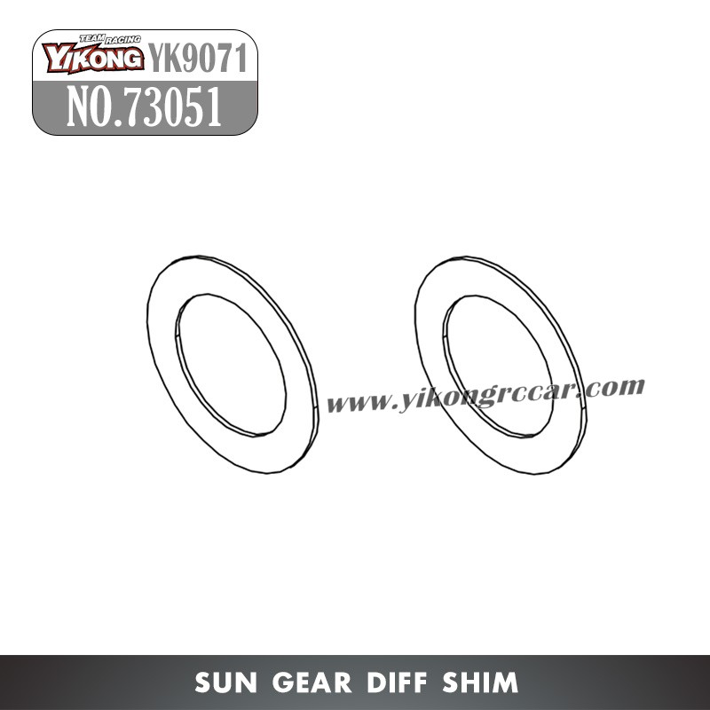YIKONG YK9071 RC Car Parts Sun Gear Diff Shim 73051