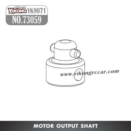 YIKONG YK9071 RC Car Parts Motor Output Shaft 73059