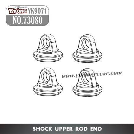 YIKONG YK9071 RC Car Parts Shock Upper Rod End 73080